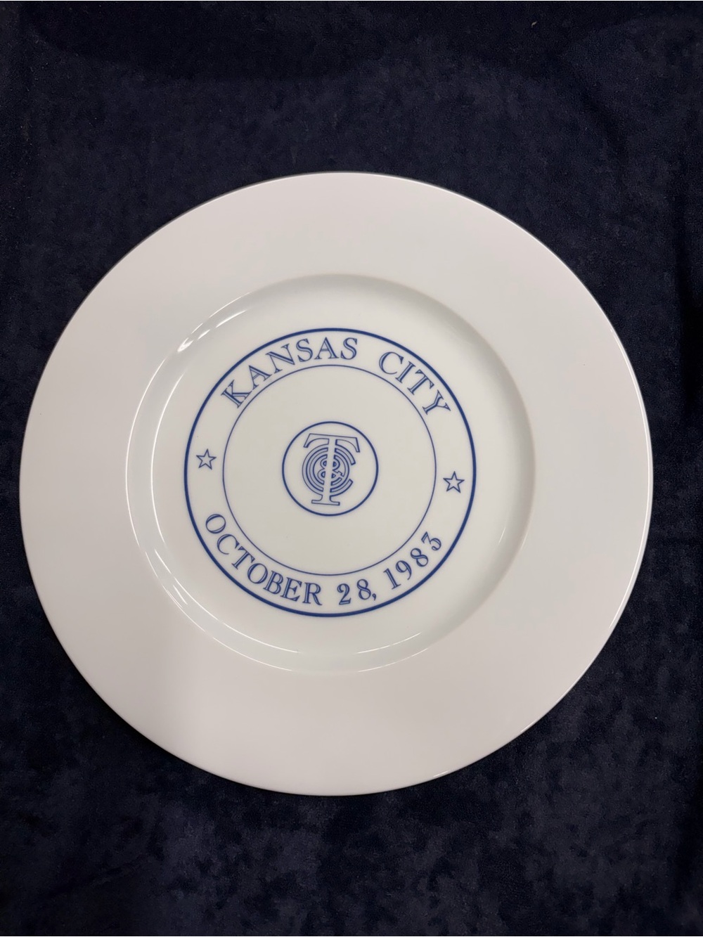 Tiffany & Co. Kansas City 1983 Commemorative Plate Limoges France